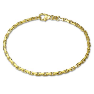 GoldDream 8 Karat Armband 18,5cm 333er Gelbgold Anker diamantiert GDA0228Y