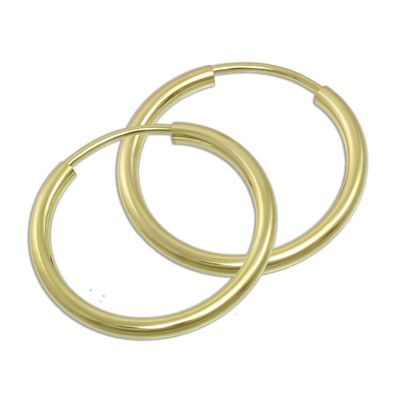 GoldDream Damen Ohrringe gold 30mm Creolen 333er Gelbgold 8 Karat GDO0003Y