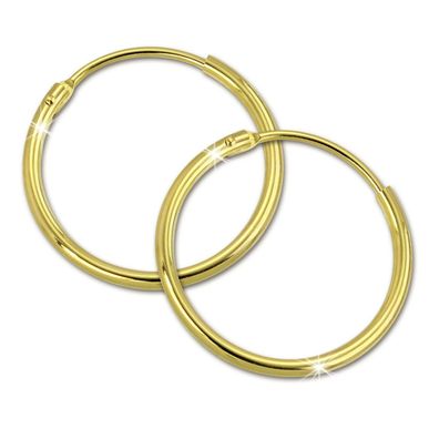 GoldDream Creolen 20mm Ohrring 333 Gelbgold 8 Karat Simply Echt Gold GDO0032Y
