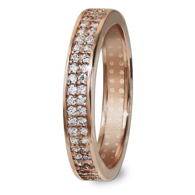 GoldDream Ring Damen Gr. 60 2-reihig 333er Rosegold rosegold Schmuck GDR514E60