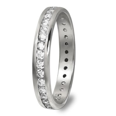 GoldDream Ring Damen Gr. 54 333er Weißgold silber, weiß Ringschmuck GDR520J54