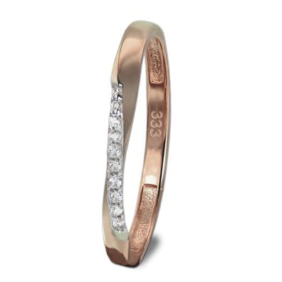 GoldDream Ring Damen Gr. 54 Swing 333er rosegold rosegold Ringschmuck GDR523E54