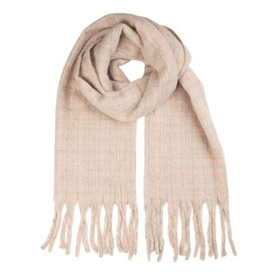 Clayre & Eef Winterschal Damen 50x210 cm Rosa Textil