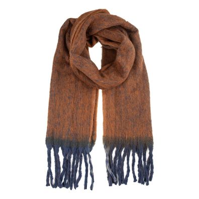 Clayre & Eef Winterschal Damen 38x190 cm Braun Textil