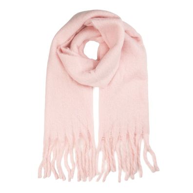 Clayre & Eef Winterschal Damen 40x190 cm Rosa Textil