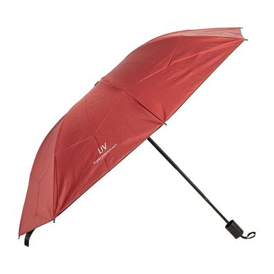 Clayre & Eef Erwachsenen-Regenschirm 55 cm Rot Kunststoff