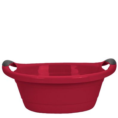 Centi Kunststoff Wanne dunkelrot 14 Liter, 50 x 38 x 18 cm ovale Form