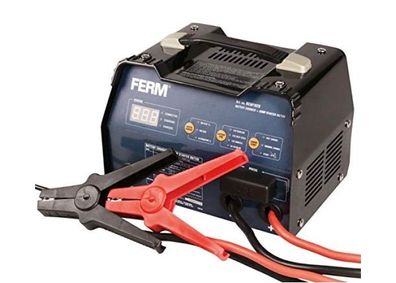 FERM Akku-Ladegerät - 12V, Blau/Schwarz
