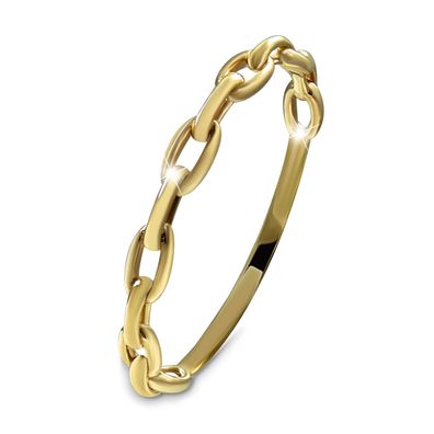 GoldDream zarter Gold Ring Chain Gr.54 333er Gelbgold Damen GDR561Y54