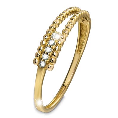 GoldDream Gold Ring Fashion Gr.58 333er Zirkonia Gelbgold Damen GDR570Y58