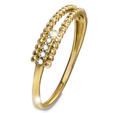 GoldDream Gold Ring Fashion Gr.60 333er Zirkonia Gelbgold Damen GDR570Y60