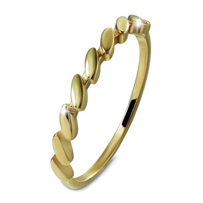 GoldDream zarter Gold Ring Wave Gr.56 333er Gelbgold Damen GDR562Y56