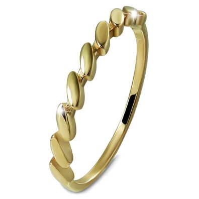 GoldDream zarter Gold Ring Wave Gr.62 333er Gelbgold Damen GDR562Y62