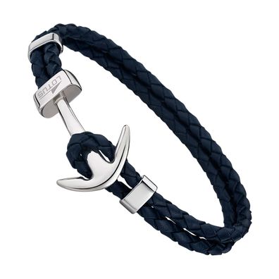 Lotus Style Armband Herren Anker LS1832-2/4 Leder blau Markenschmuck JLS1832-2-4