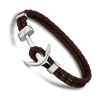 Lotus Style Armband Herren Anker LS1832-2/5 Leder braun Schmuck JLS1832-2-5