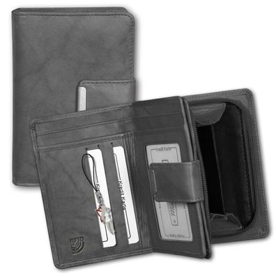 Money Maker RFID Blocker Echtleder Geldbörse Damen Frauen Portemonnaie OPJ701K