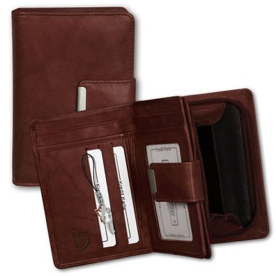 Money Maker RFID Blocker Echtleder Geldbörse Damen Frauen Portemonnaie OPJ701N