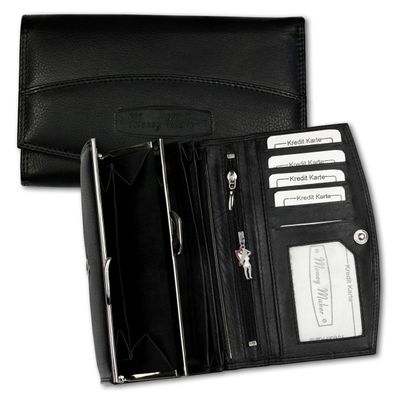 Money Maker RFID Blocker Echtleder Geldbörse Damen Frauen Kellnerbörse OPJ719S