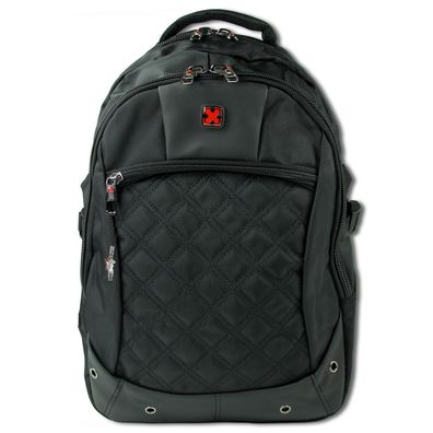 Travel N Meet Freizeitrucksack, Rucksack gepolstert schwarz Herren ORD4208S