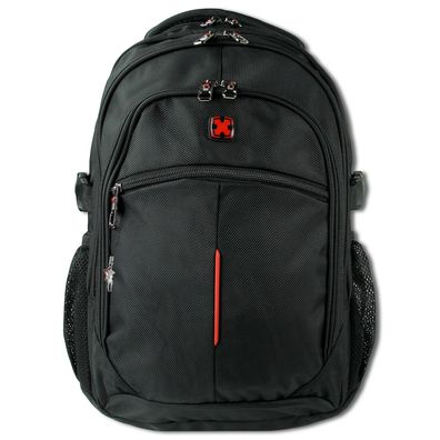 Travel N Meet Freizeitrucksack, Rucksack gepolstert schwarz Herren ORD4209S