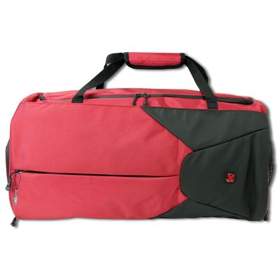 Travel N Meet Sporttasche, Reisetasche Spinnstoff rot Weekender OTD4217R