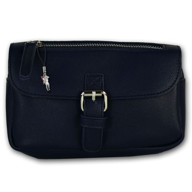 New Bags Gürteltasche Damen navy moderne Hüftasche Kunstleder Belt Bag OTD5024B
