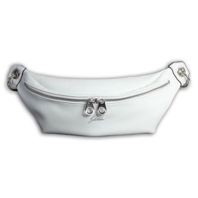 Glüxklee Bauchtasche hellgrau Gürteltasche grau Kunstleder Belt Bag OTD5029K