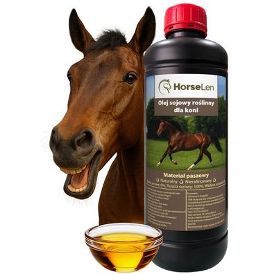 Sojaöl für pferde 1L Natürlich Unraffiniert Horselen