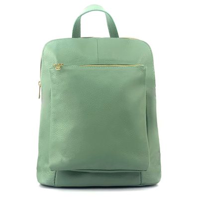 Florence Rucksack Damen Echtleder Cityrucksack hellgrün OTF610L