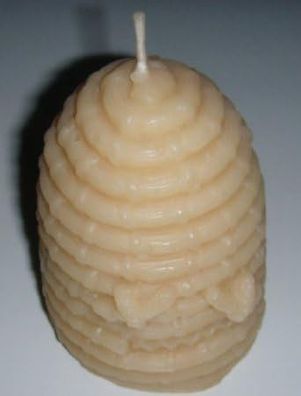 handgefertigte Bienenwachskerze "Bienenkorb"