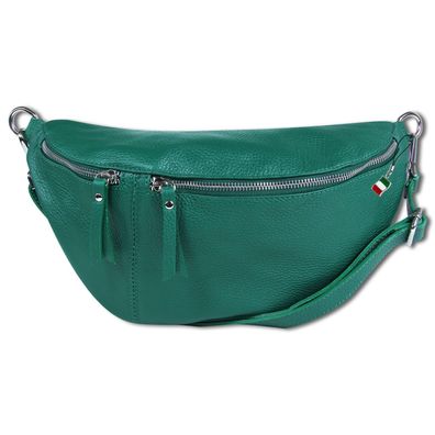 Florence Echtleder Gürteltasche extra groß Damen hellgrün Bauchtasche OTF820L
