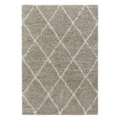 Hochflor Teppich ALVOR Beige