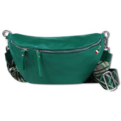 Florence Echtleder Gürteltasche Damen extra groß hellgrün Bauchtasche OTF821L