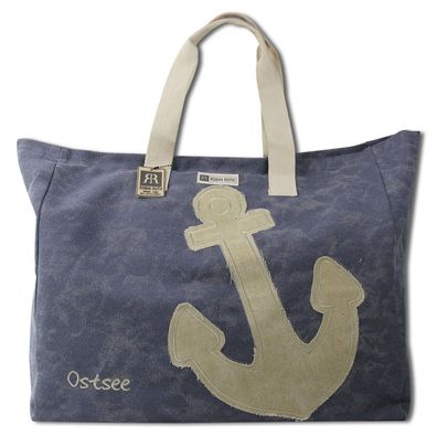 Robin Ruth Schultertasche Baumwolle Polyester jeansblau beige OTG5125B