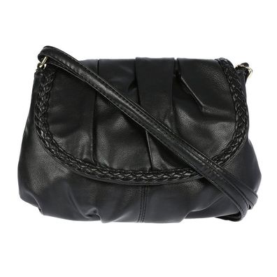 Bag Street Kunstleder Tasche Damen Umhängetasche Abendtasche schwarz OTJ132S
