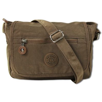 Bag Street Nylon Umhängetasche braun Damen Tasche OTJ201N