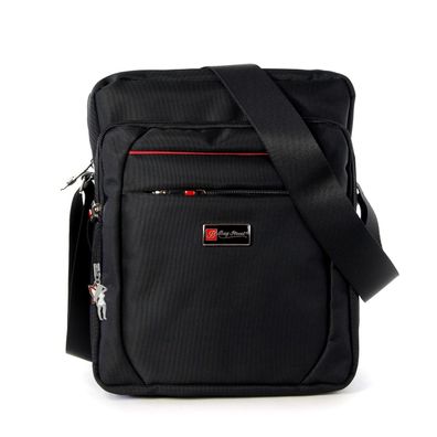 Bag Street Polyester Tasche Damen Herren Umhängetasche schwarz 22x9x27 OTJ254S