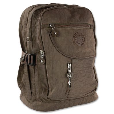Bag Street Nylon Rucksack Damen Herren Sporttasche braun 30x38x18 OTJ604N
