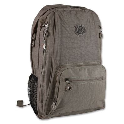 Bag Street Nylon Rucksack Damen Herren Sporttasche stone braun 25x43x13 OTJ613L