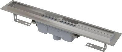 Alcadrain APZ1006 Duschrinne mit Rand für den vollen Rost, Abfluss senkrecht 850 mm