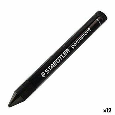 Wachsmalkreide Staedtler Lumocolor 236-9 Schwarz (12 Stück)