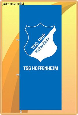 Hissflagge Fahne TSG 1899 Hoffenheim Wappen Hissfahne Flagge Gr: 120x300cm NEU
