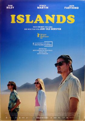 Islands - Original Kinoplakat A0 - Sam Riley, Stacy Martin, Jack Farthing- Filmposter