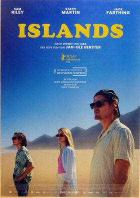 Islands - Original Kinoplakat A1 - Sam Riley, Stacy Martin, Jack Farthing- Filmposter