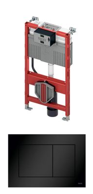 TECEprofil neu WC-Modul Bauhöhe 820mm mit Uni-Spülkasten + TECEnow schwarz matt