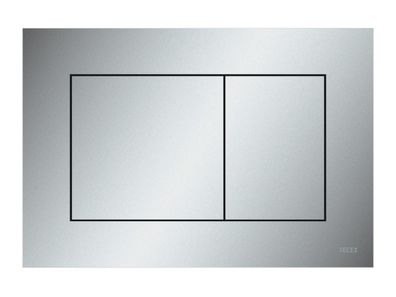 TECEnow WC-Betätigungsplatte chrom matt für Zweimengentechnik