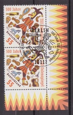 Teilen BRD 2011 gestempelt ESST senkrecht Paar MiNr. 2880Till Eulenspiegel