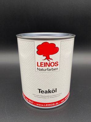 750ml Leinos Naturfarben Teaköl 223 Holzschutz Holzöl Außenbereich Holzpflege