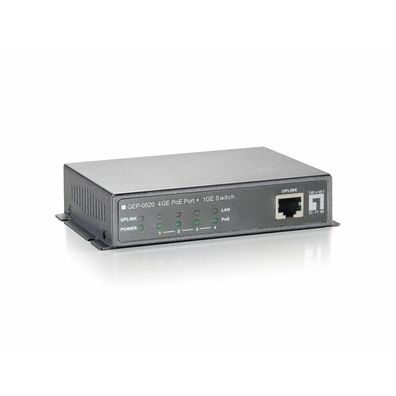 LevelOne Switch 5x GE GEP-0520 61.6W 4xPoE