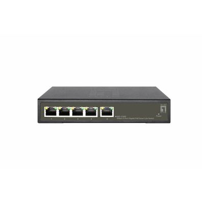 LevelOne Switch, 5x GE GES-2105P Hilbert, 60W, 4xPoE